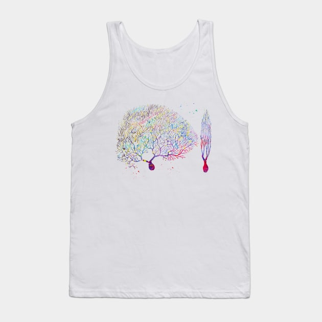 Purkinje Neuron Tank Top by erzebeth